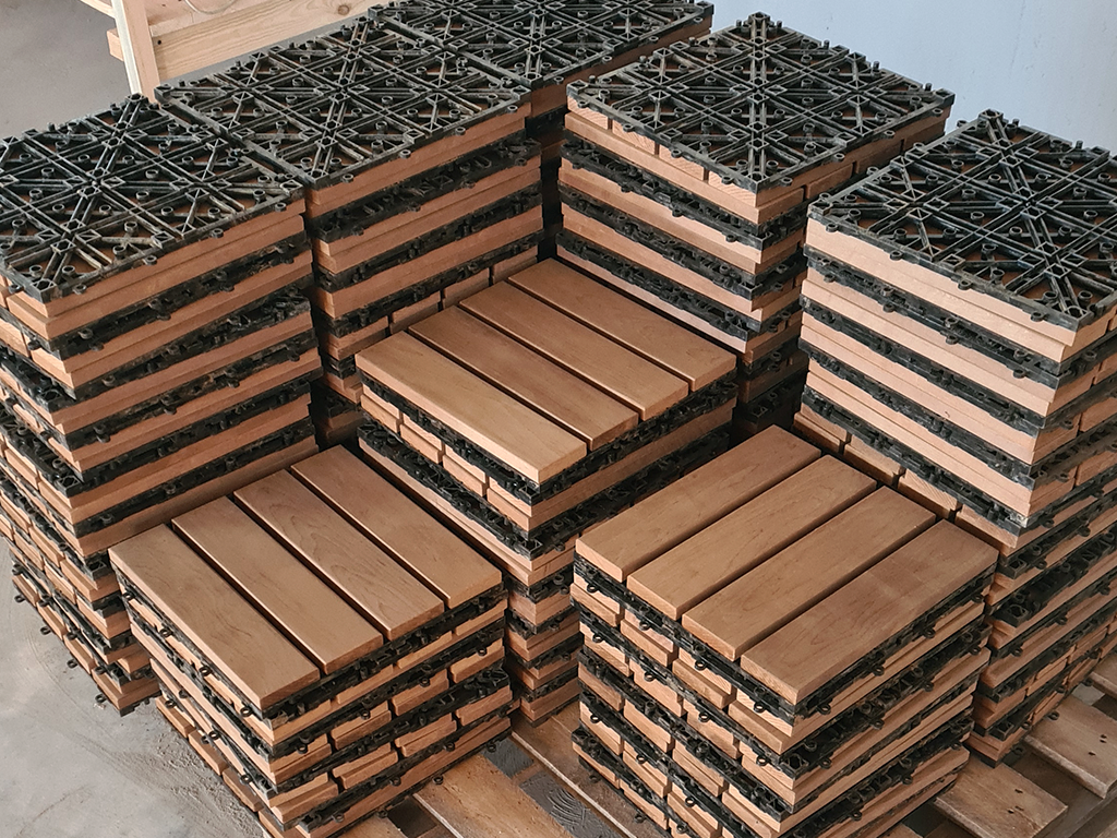 Паркет для бань Удобное хранение и транспортировка